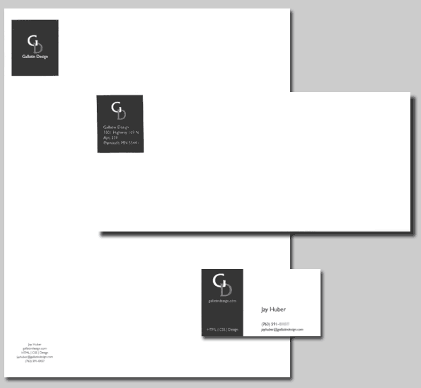 Stationery and Business Card for Gallatin Design